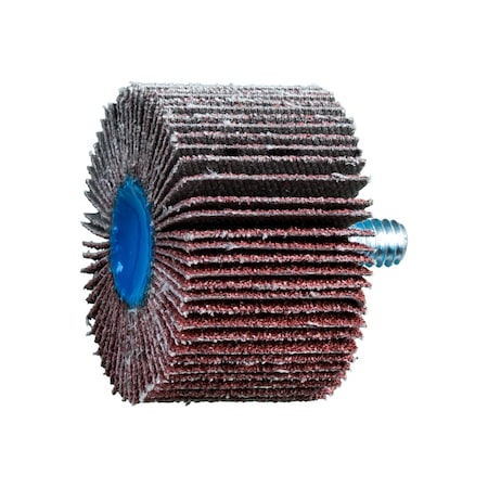 Pferd 1-1/2" x 1" Quick Change Flap Wheel - 1/4-20 Thread - Aluminum Oxide - 60 Grit 45340